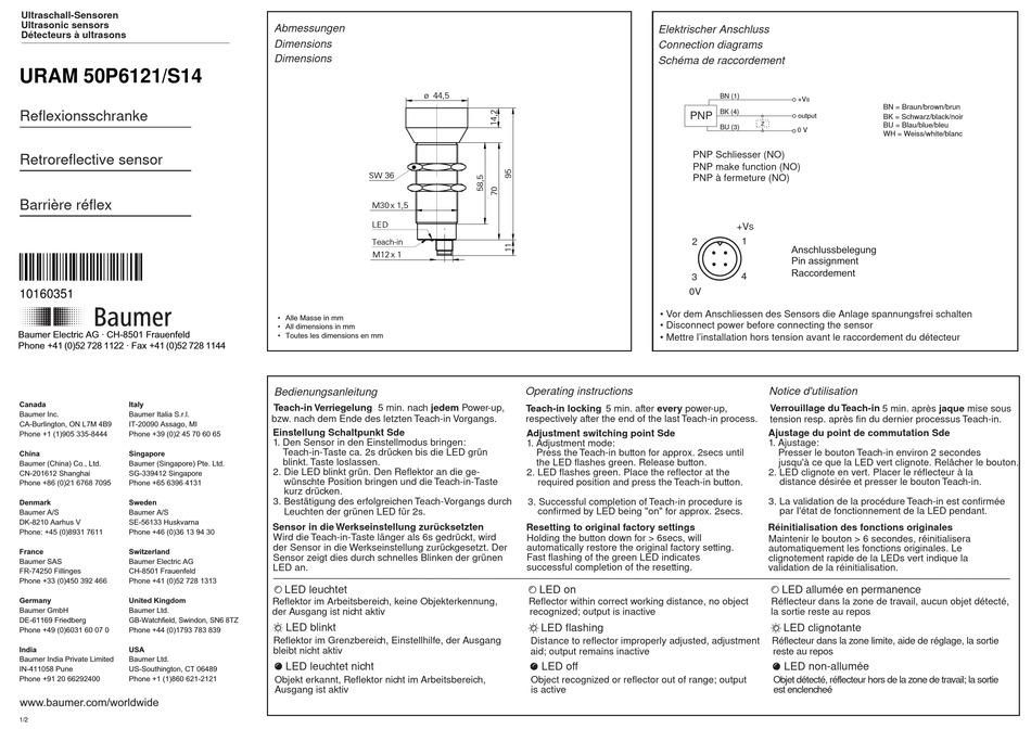 baumer-uram-50p6121-s14-quick-start-manual-pdf-download-manualslib