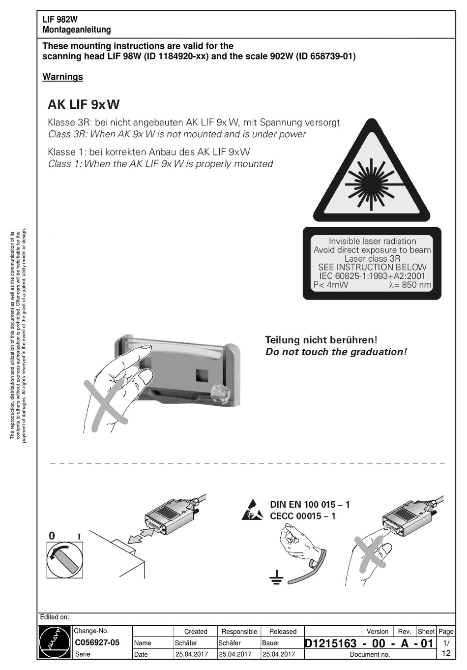 HEIDENHAIN AK LIF 9 W SERIES MANUAL Pdf Download ManualsLib