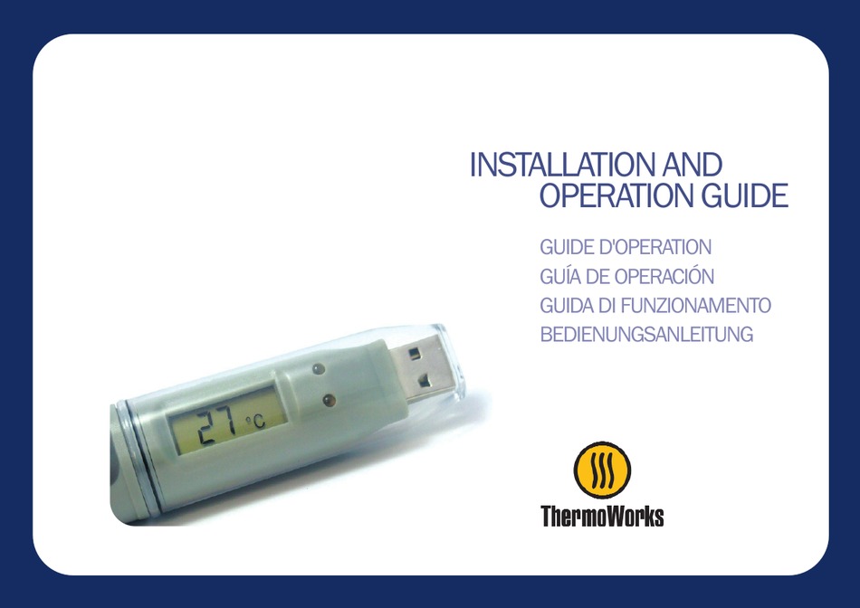 THERMOWORKS TWUSB1 INSTALLATION AND OPERATION MANUAL Pdf Download