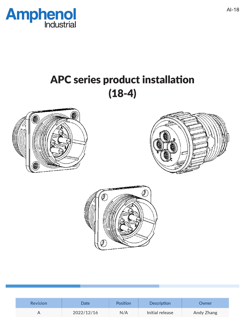 AMPHENOL APC SERIES PRODUCT INSTALLATION Pdf Download ManualsLib