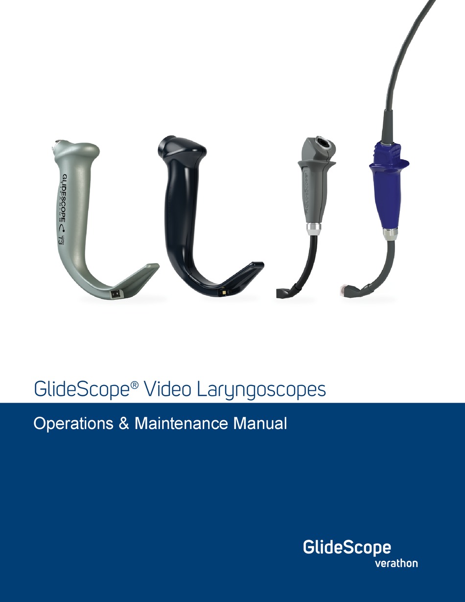 GLIDESCOPE LOPRO S1 OPERATION & MAINTENANCE MANUAL Pdf Download