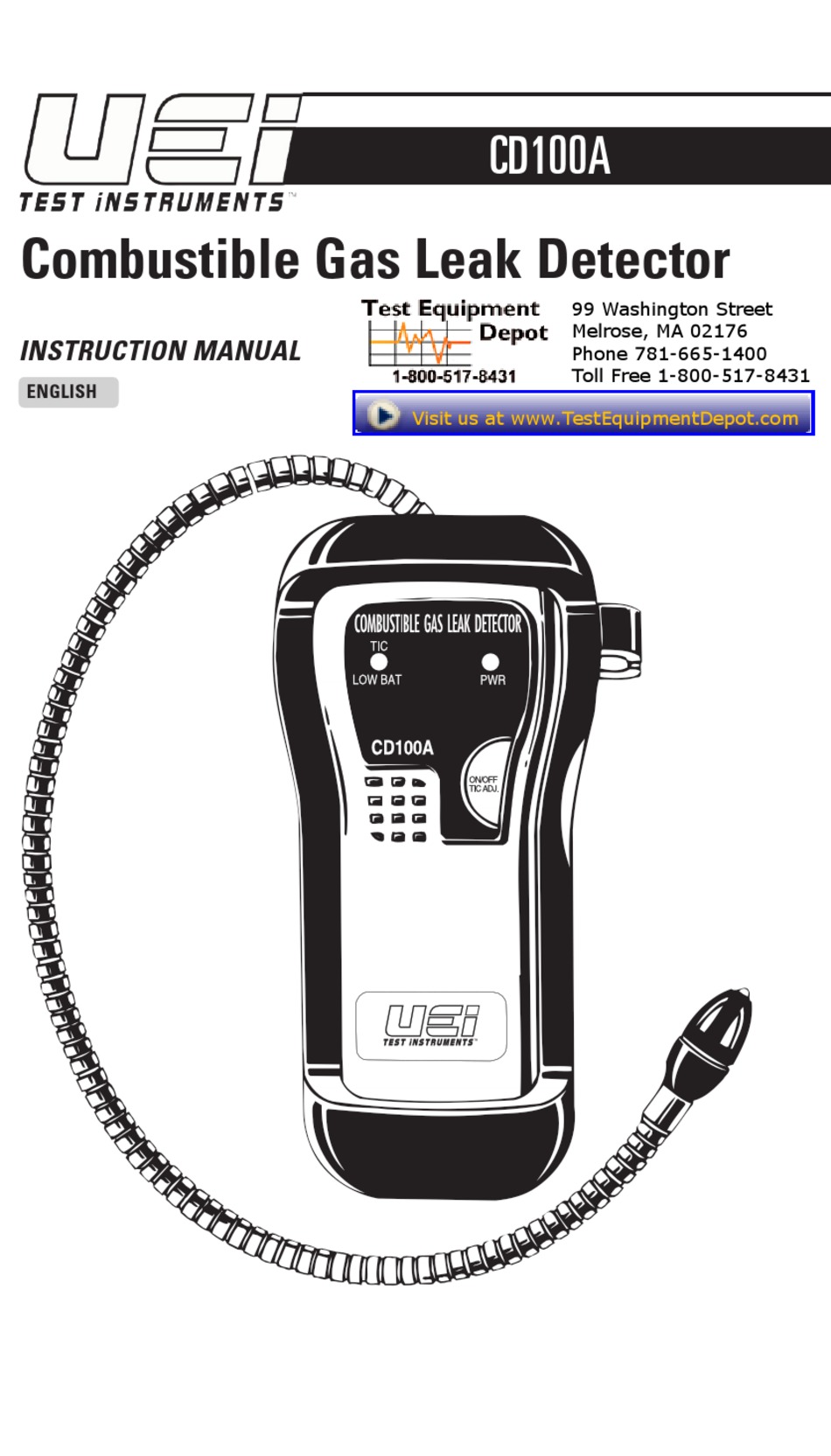 UEI CD100AN INSTRUCTION MANUAL Pdf Download ManualsLib