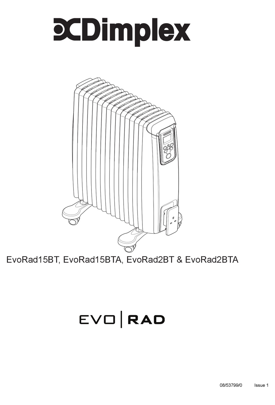 DIMPLEX EVORAD15BT INSTRUCTIONS Pdf Download ManualsLib