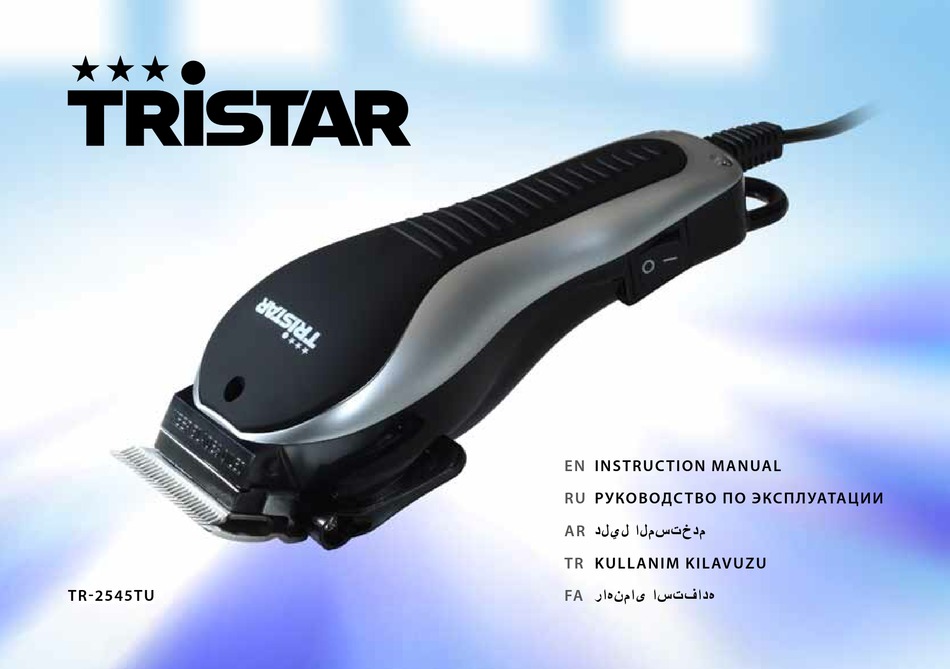 TRISTAR TR2545TU INSTRUCTION MANUAL Pdf Download ManualsLib