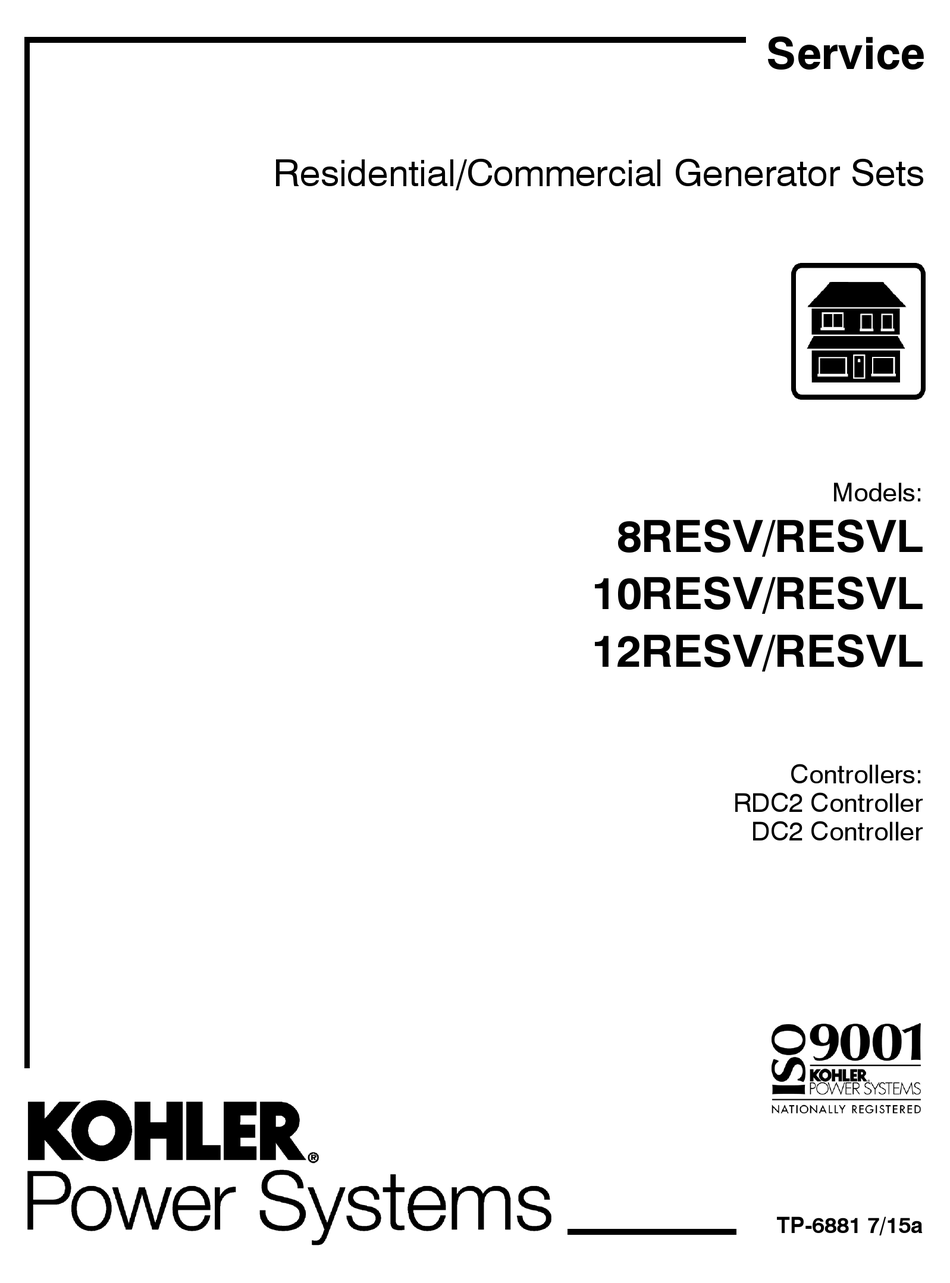 KOHLER POWER SYSTEMS 8RESV SERVICE MANUAL Pdf Download ManualsLib