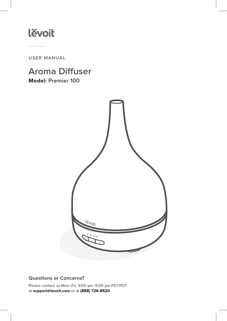 LEVOIT PREMIER 100 USER MANUAL Pdf Download ManualsLib