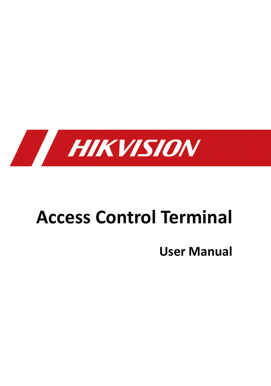 HIKVISION DSK1T805MBWX USER MANUAL Pdf Download ManualsLib