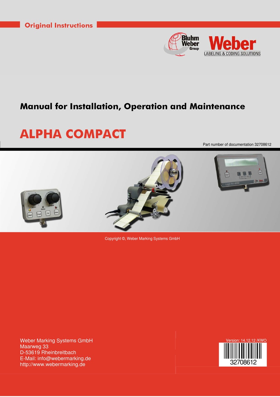 WEBER ALPHA COMPACT MANUAL Pdf Download ManualsLib