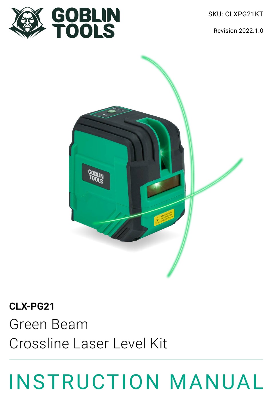 GOBLIN CLXPG21KT INSTRUCTION MANUAL Pdf Download ManualsLib