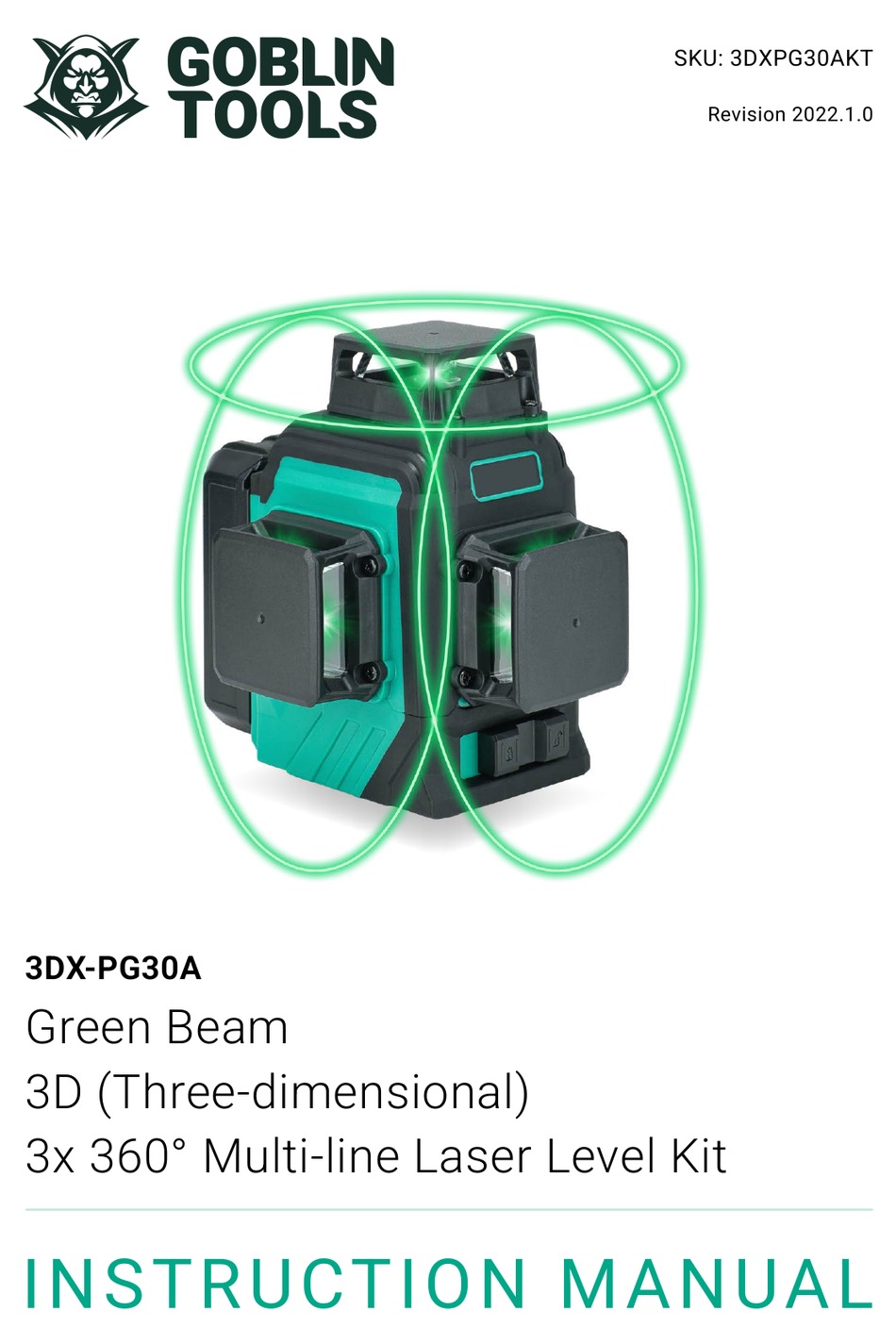 GOBLIN 3DXPG30A INSTRUCTION MANUAL Pdf Download ManualsLib