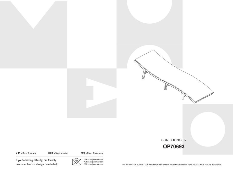 COSTWAY OP70693 ASSEMBLY INSTRUCTIONS Pdf Download ManualsLib