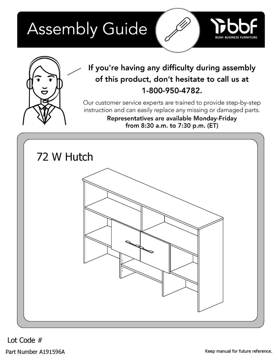 BBF A191596A ASSEMBLY MANUAL Pdf Download | ManualsLib