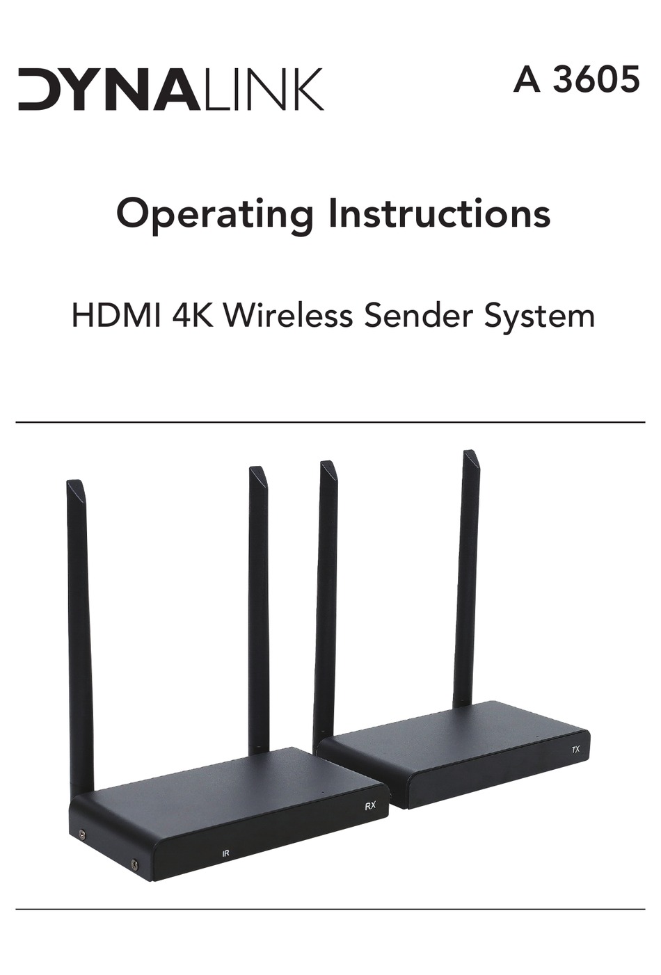 DYNALINK A 3605 OPERATING INSTRUCTIONS MANUAL Pdf Download ManualsLib