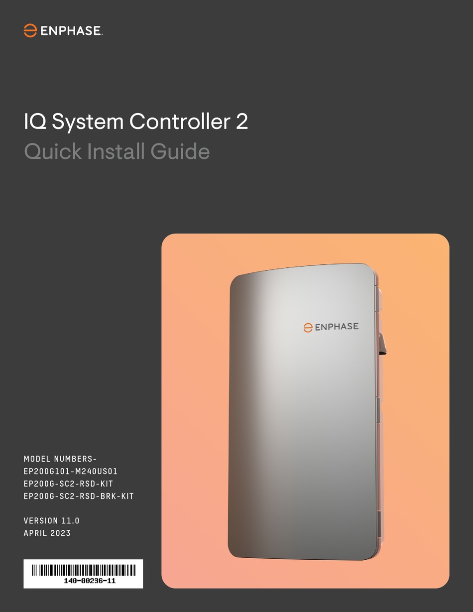 ENPHASE IQ SYSTEM CONTROLLER 2 QUICK INSTALL MANUAL Pdf Download ...