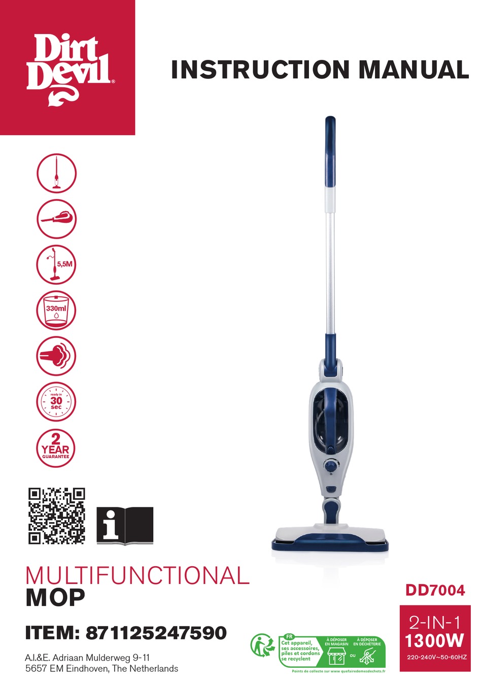 DIRT DEVIL DD7004 INSTRUCTION MANUAL Pdf Download ManualsLib