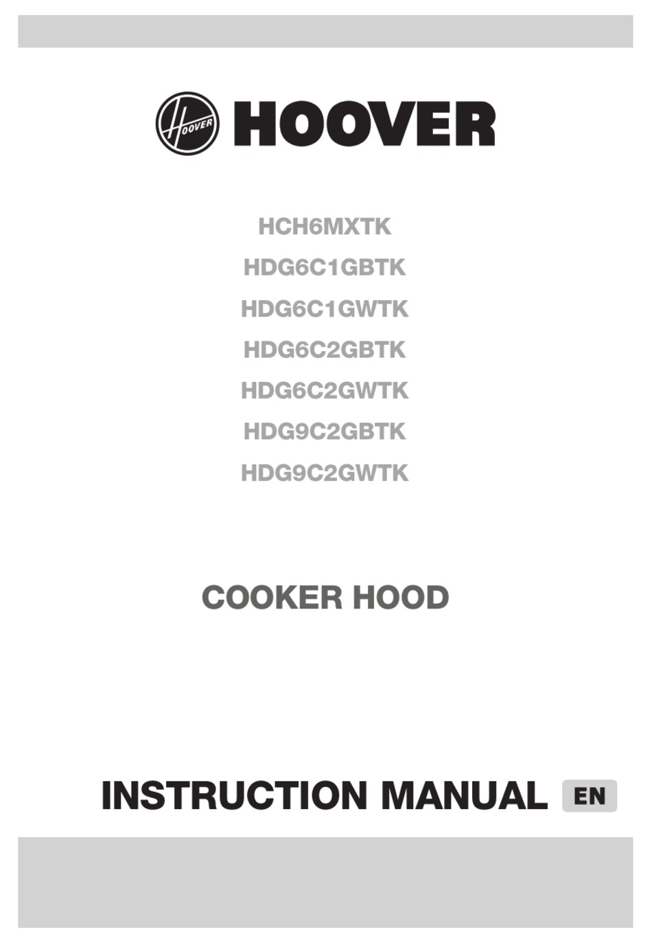 HOOVER HCH6MXTK INSTRUCTION MANUAL Pdf Download ManualsLib