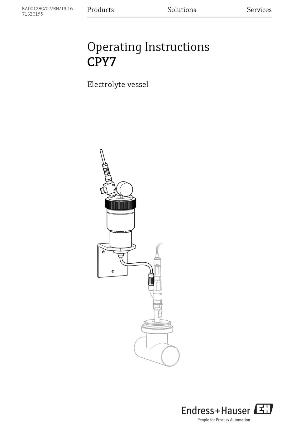 ENDRESS+HAUSER CPY7 OPERATING INSTRUCTIONS MANUAL Pdf Download ManualsLib