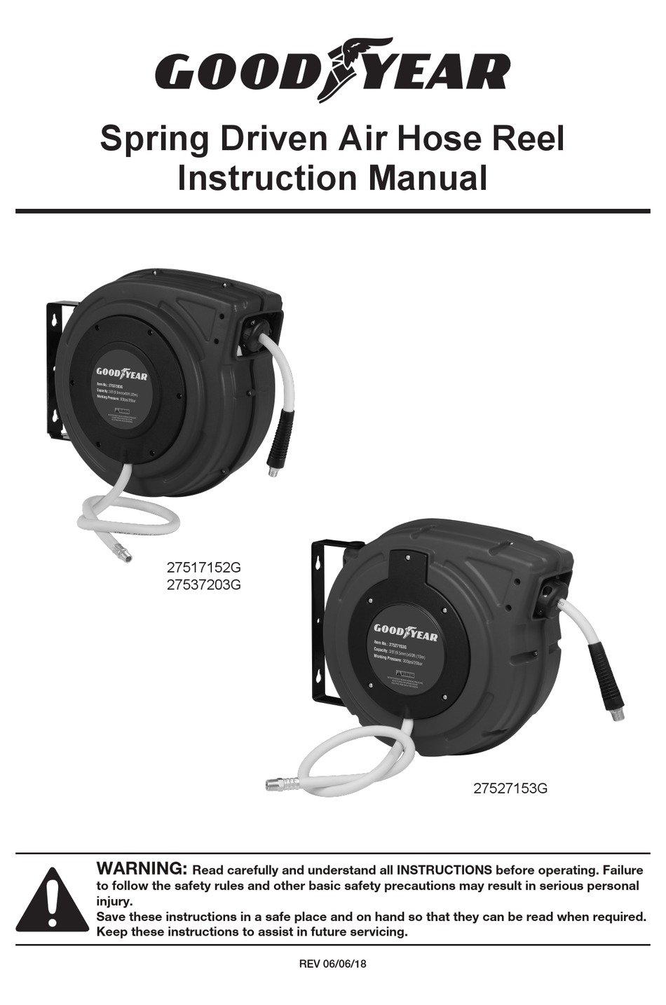 GOODYEAR 27517152G INSTRUCTION MANUAL Pdf Download ManualsLib