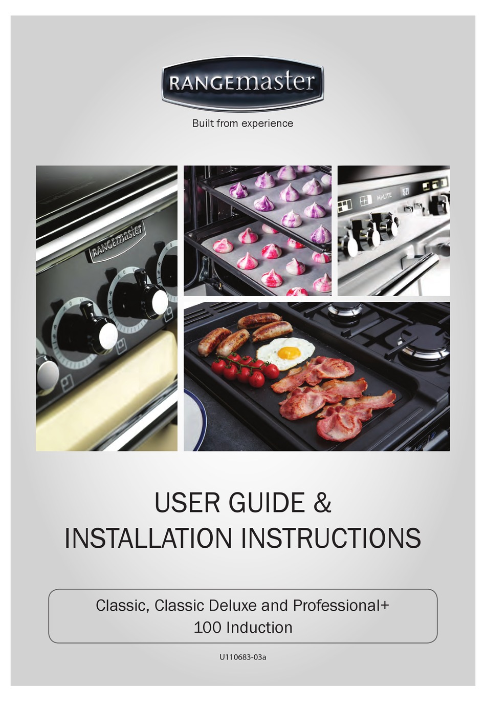 RANGEMASTER CLASSIC 100 INDUCTION USER'S MANUAL & INSTALLATION