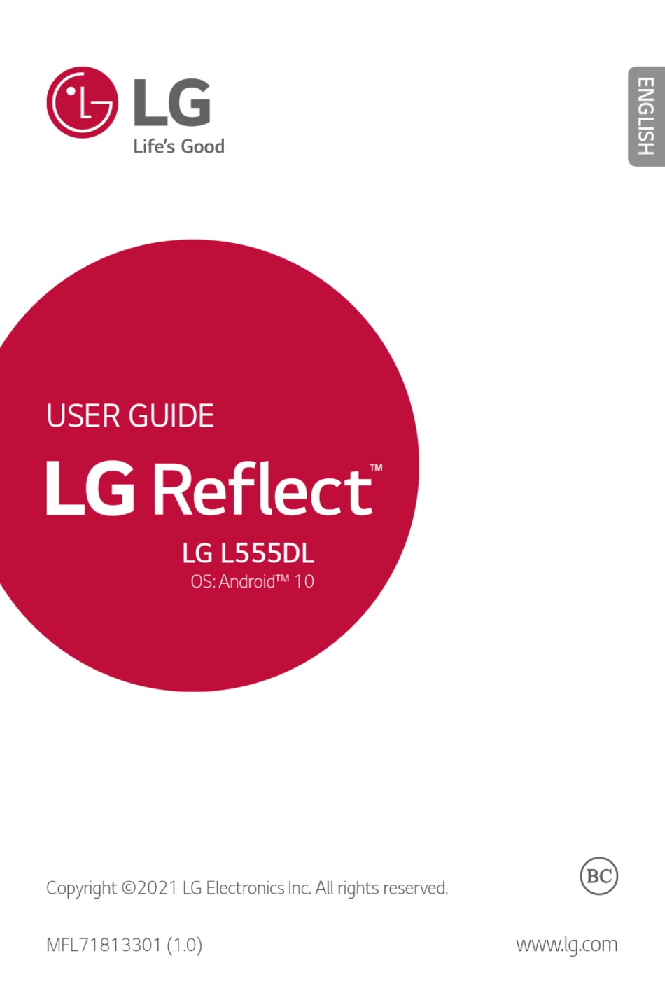 LG REFLECT L555DL USER MANUAL Pdf Download ManualsLib