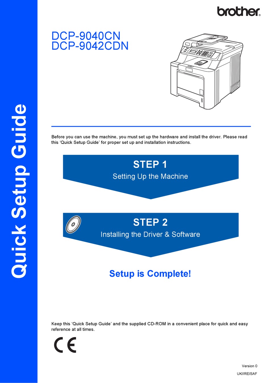 BROTHER DCP-9040CN QUICK SETUP MANUAL Pdf Download | ManualsLib