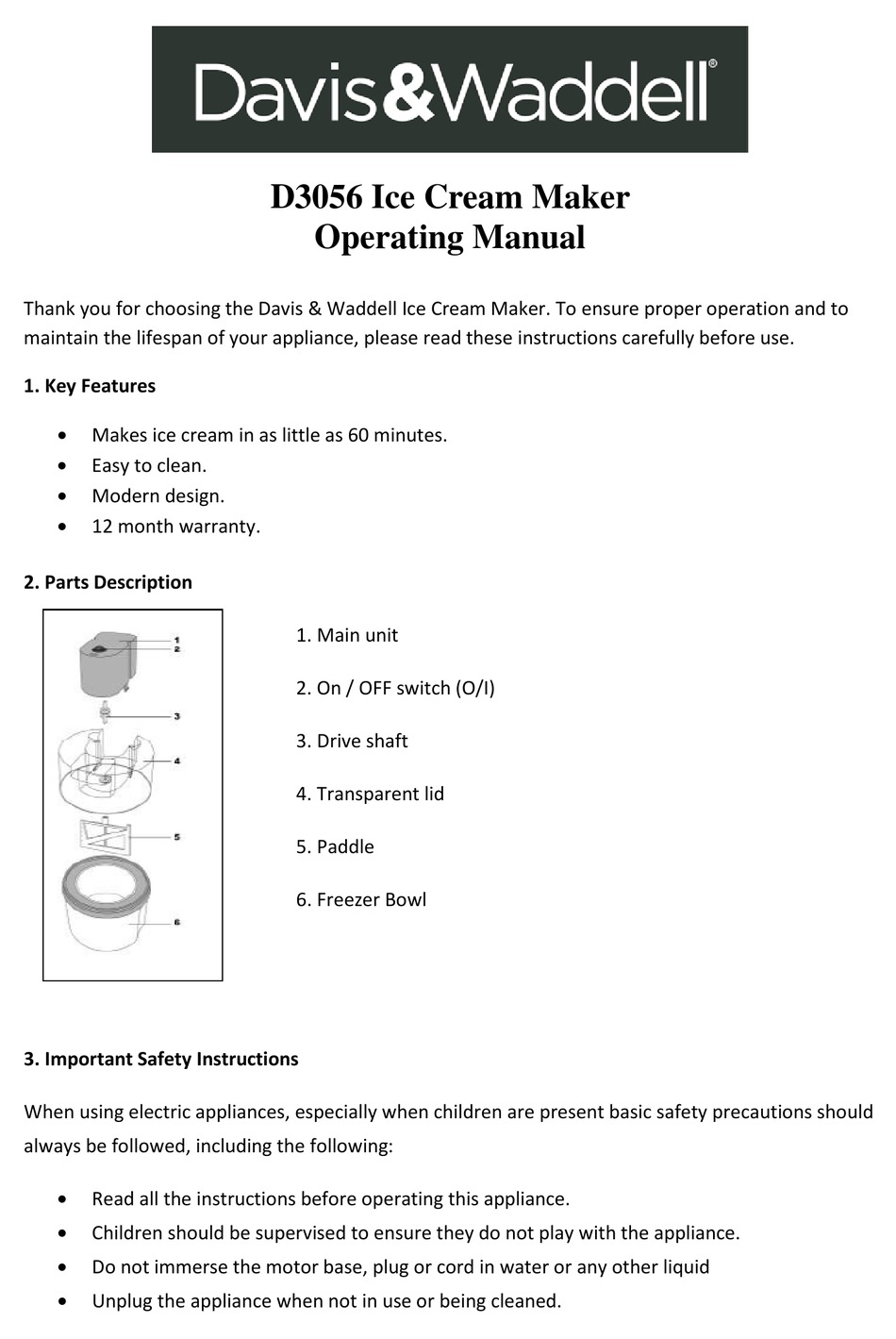 DAVIS & WADDELL D3056 OPERATING MANUAL Pdf Download ManualsLib