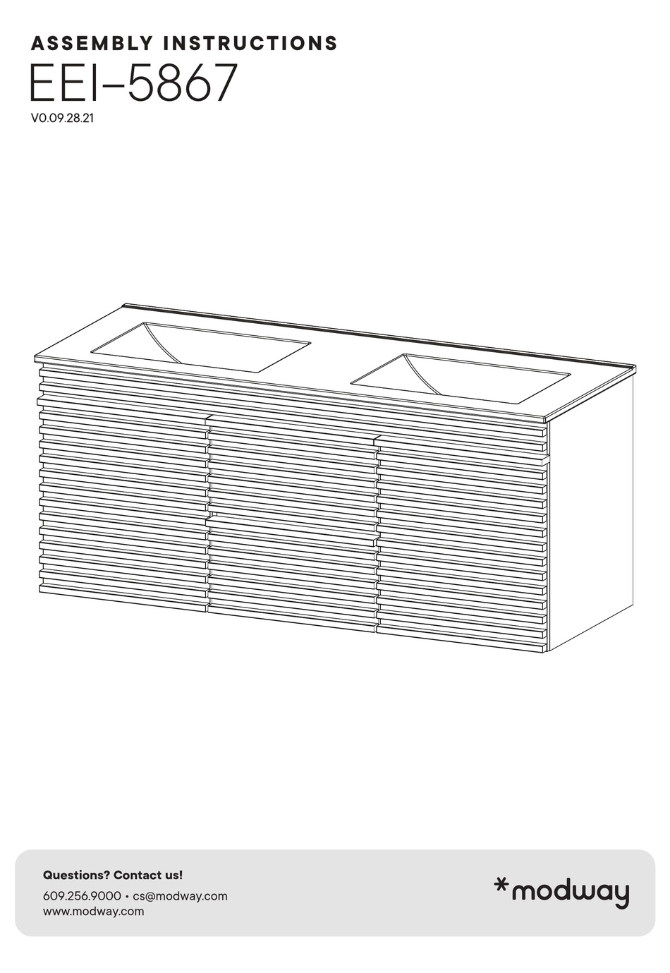 MODWAY EEI5867 ASSEMBLY INSTRUCTIONS MANUAL Pdf Download ManualsLib