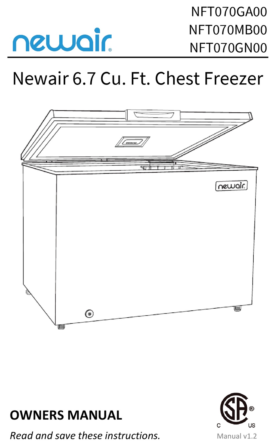 NEWAIR NFT070GN00 OWNER'S MANUAL Pdf Download ManualsLib