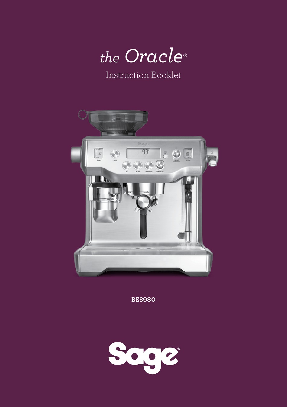 SAGE ORACLE INSTRUCTION BOOKLET Pdf Download ManualsLib