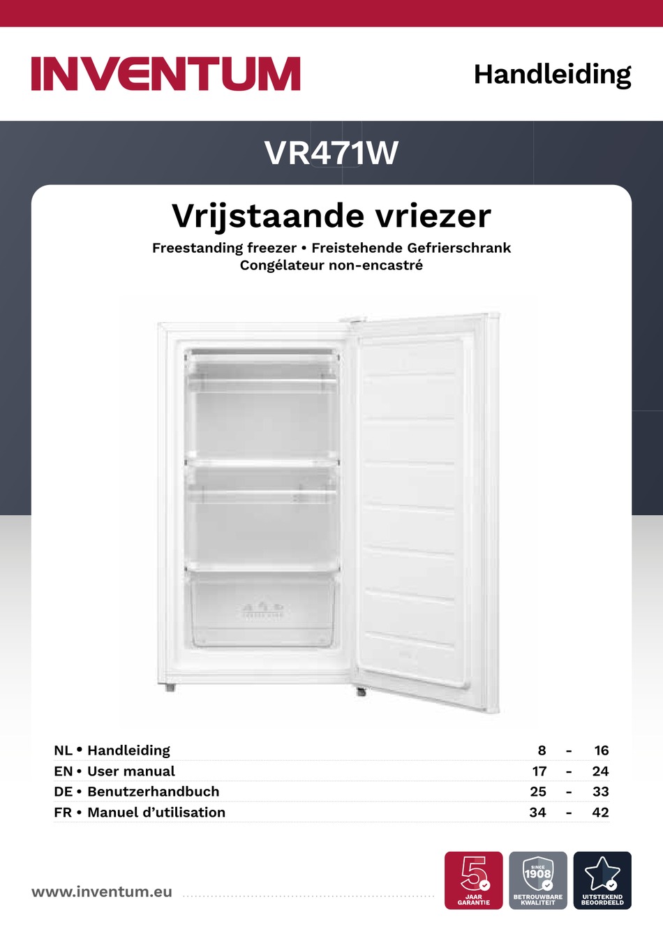 INVENTUM VR471W USER MANUAL Pdf Download ManualsLib