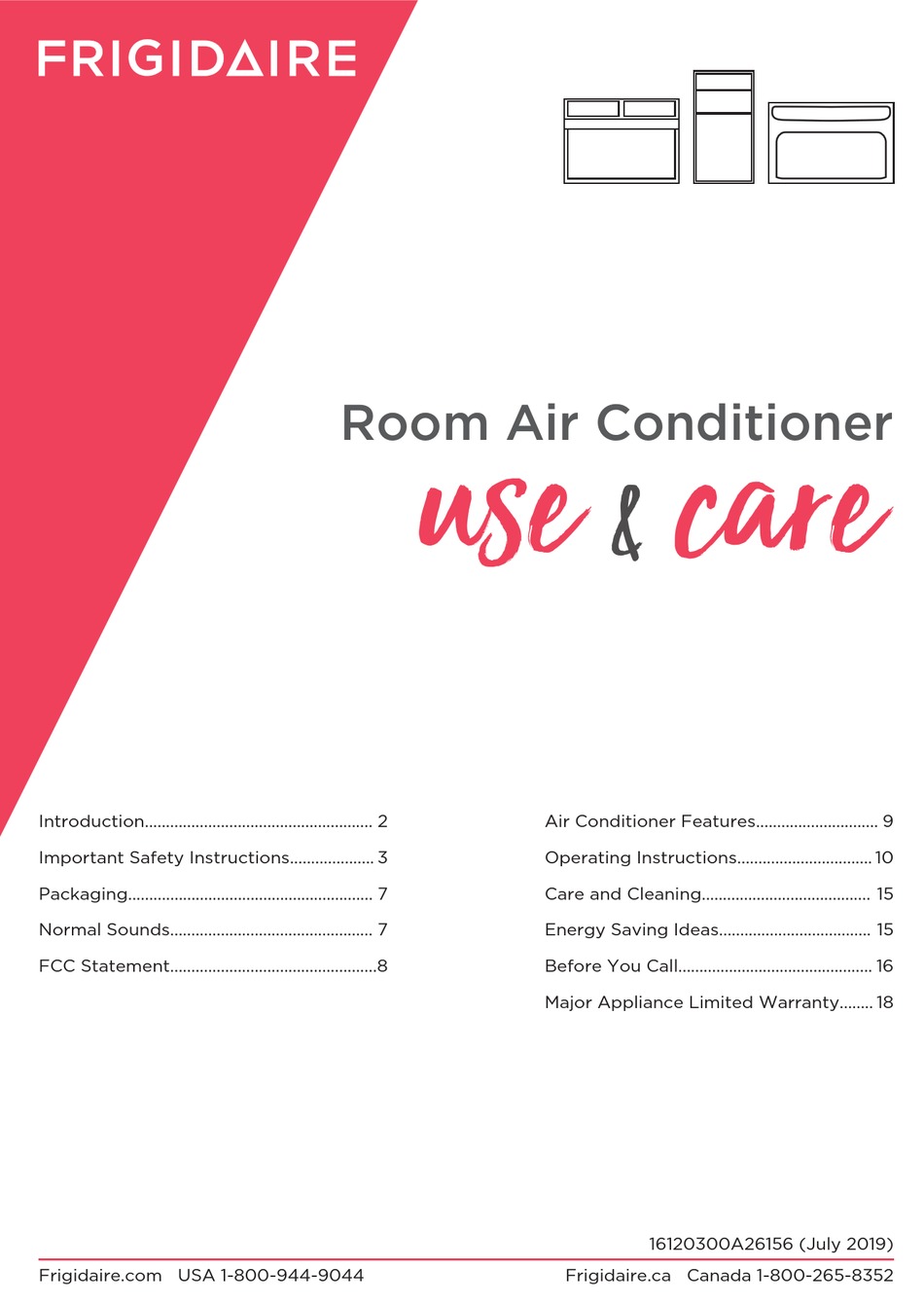 ELECTROLUX FRIGIDAIRE FHWW253WC2 USE & CARE MANUAL Pdf Download ManualsLib