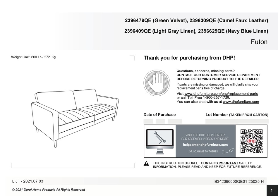 DOREL HOME PRODUCTS 2396479QE MANUAL Pdf Download ManualsLib