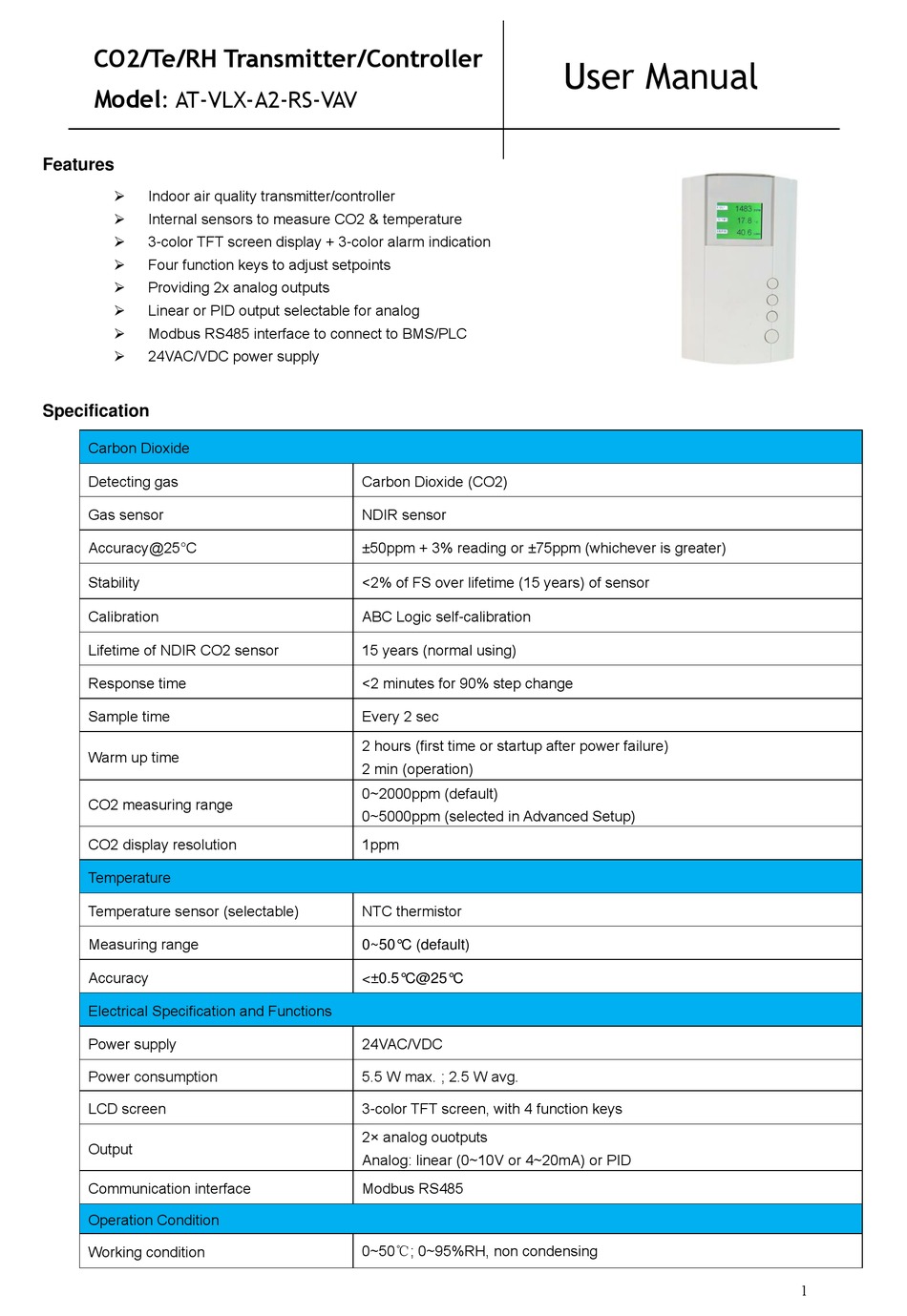 ATAL AT-VLX-A2-RS-VAV USER MANUAL Pdf Download | ManualsLib