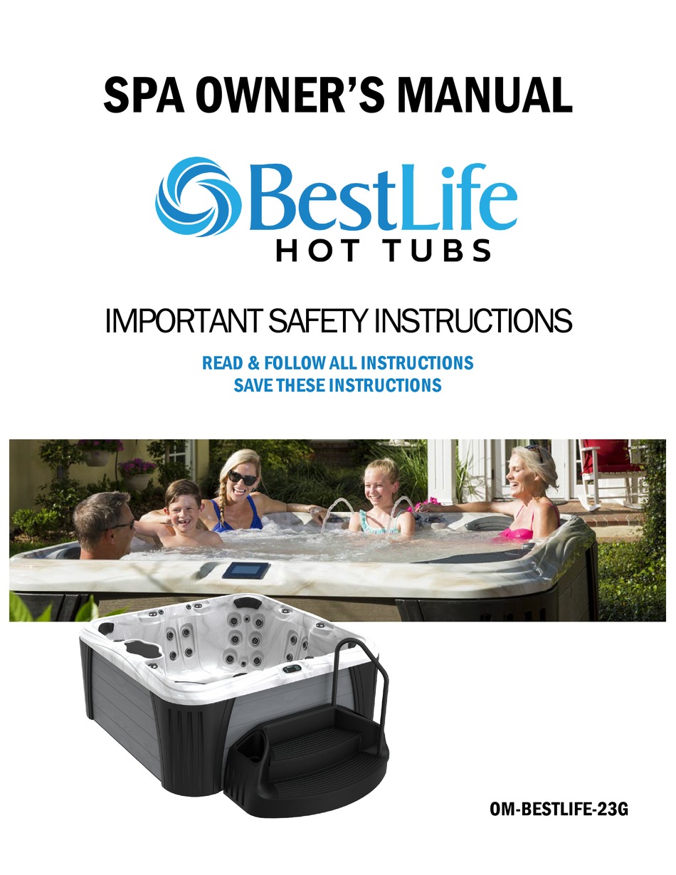 BESTLIFE HOT TUBS M33L OWNER