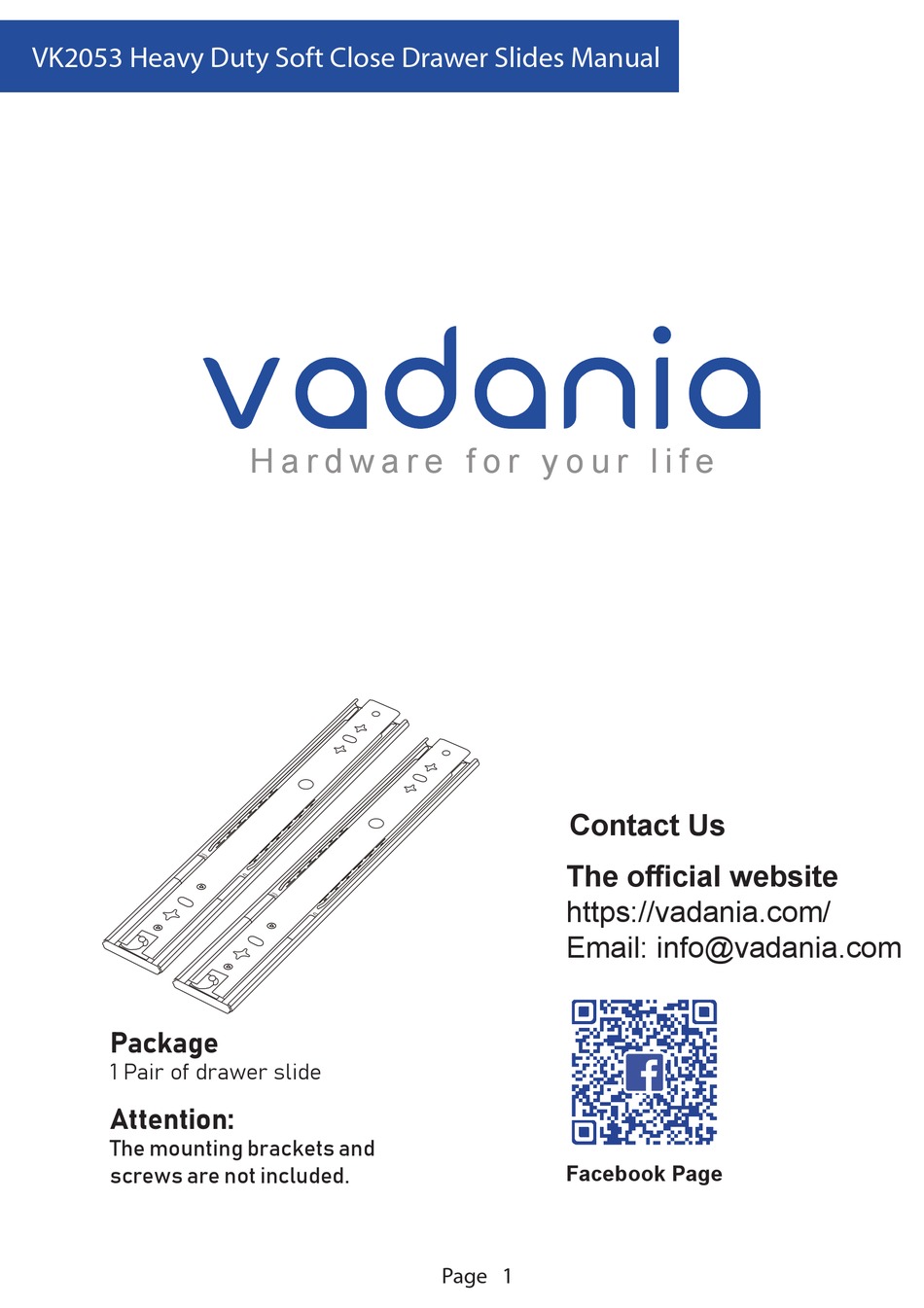 VADANIA VK2053 MANUAL Pdf Download | ManualsLib