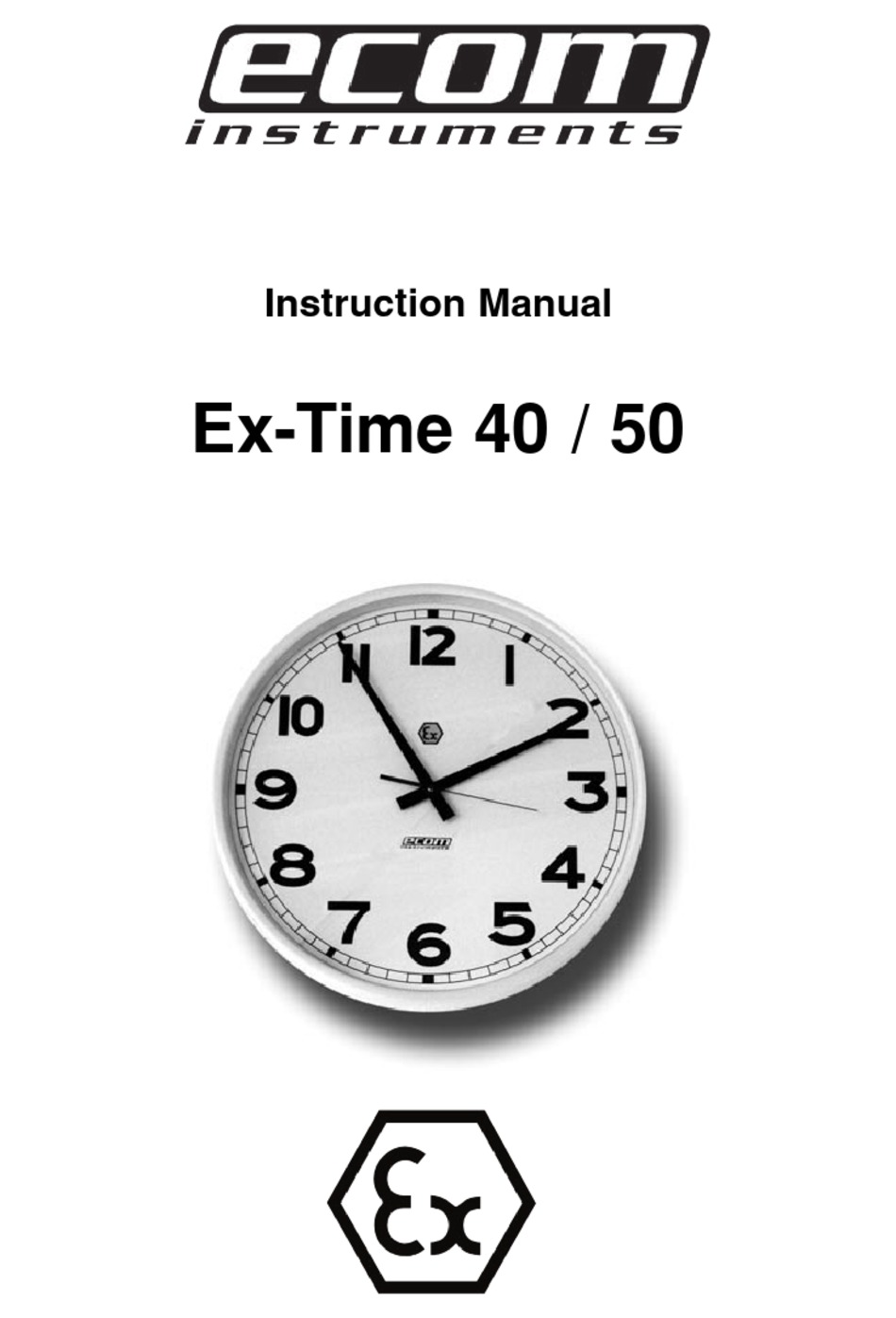 INSTRUMENTS EXTIME 40 INSTRUCTION MANUAL Pdf Download ManualsLib
