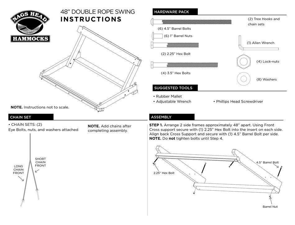 NAGS HEAD HAMMOCKS NHDW48PS INSTRUCTIONS Pdf Download ManualsLib