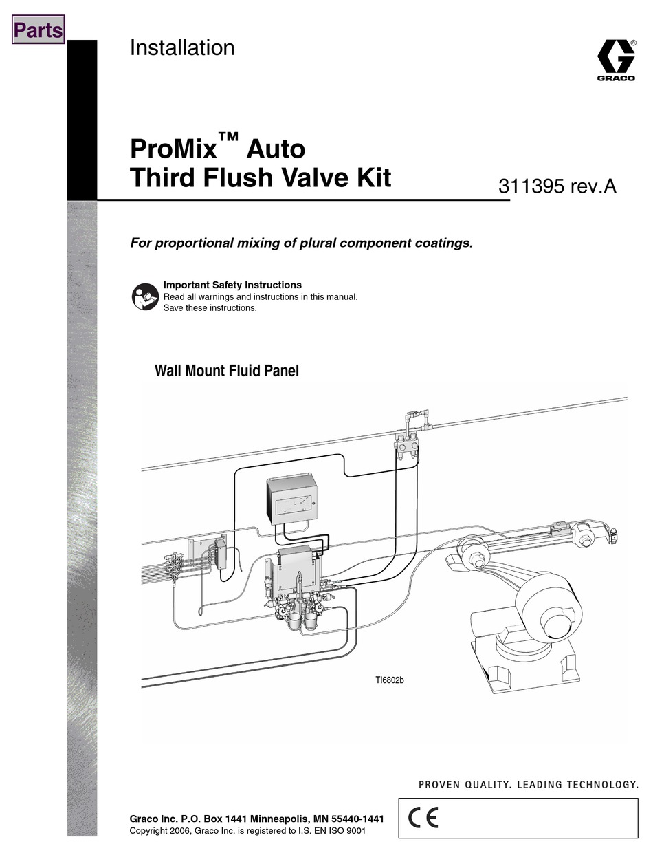 GRACO PROMIX AUTO INSTALLATION MANUAL Pdf Download ManualsLib