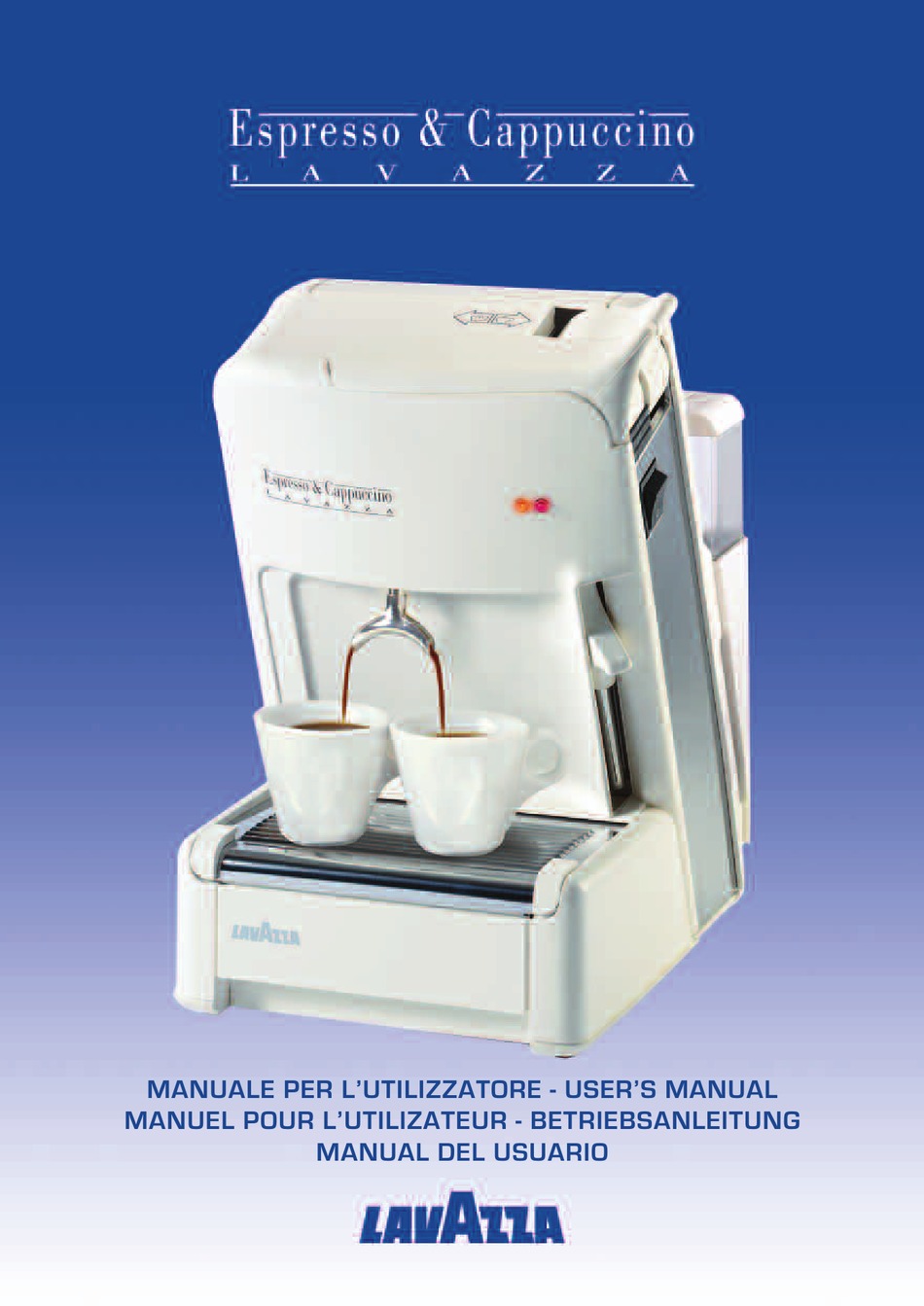 LAVAZZA ESPRESSO & CAPPUCCINO USER MANUAL Pdf Download ManualsLib