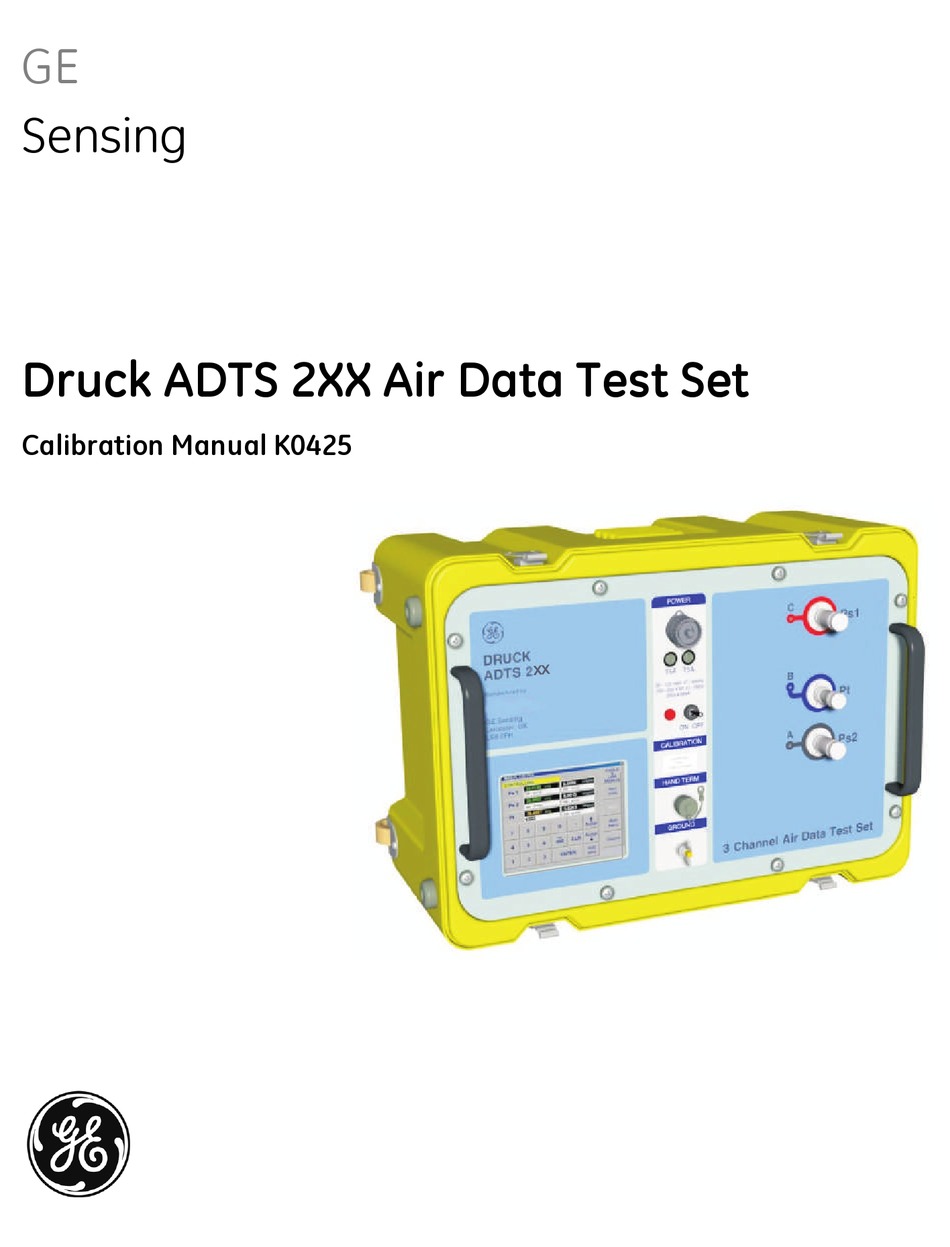 GE SENSING DRUCK ADTS 2 SERIES CALIBRATION MANUAL Pdf Download ManualsLib