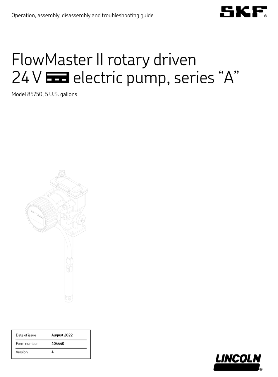 LINCOLN SKF FLOWMASTER II A SERIES OPERATION MANUAL Pdf Download