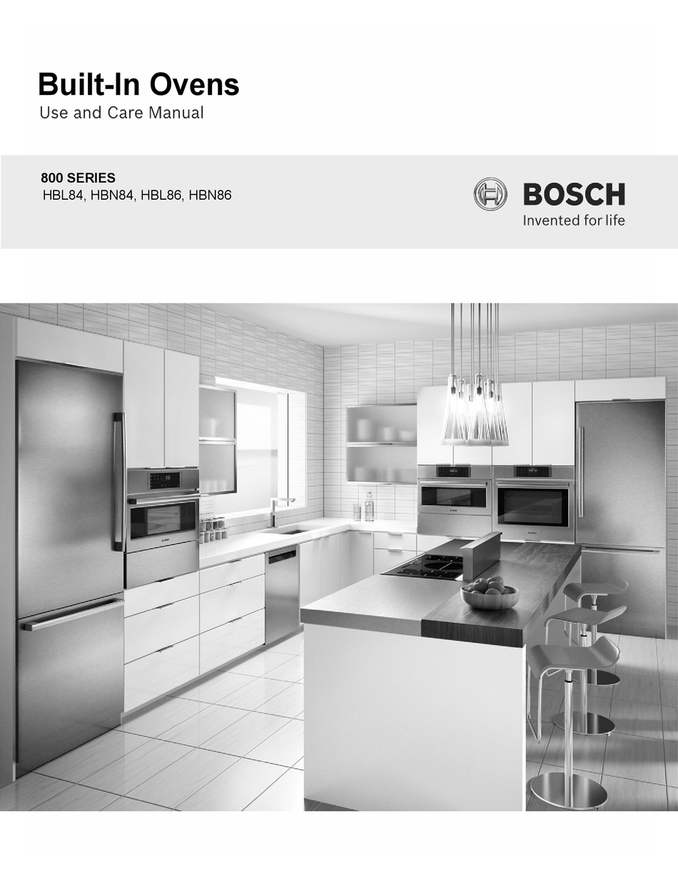 BOSCH HBN84 USE AND CARE MANUAL Pdf Download | ManualsLib