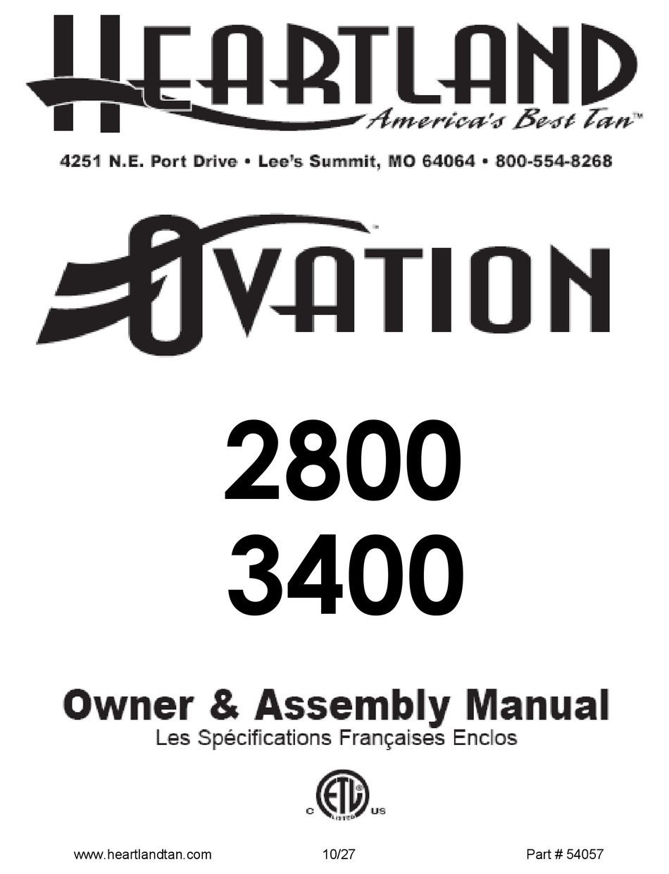 HEARTLAND OVATION 2800 OWNER