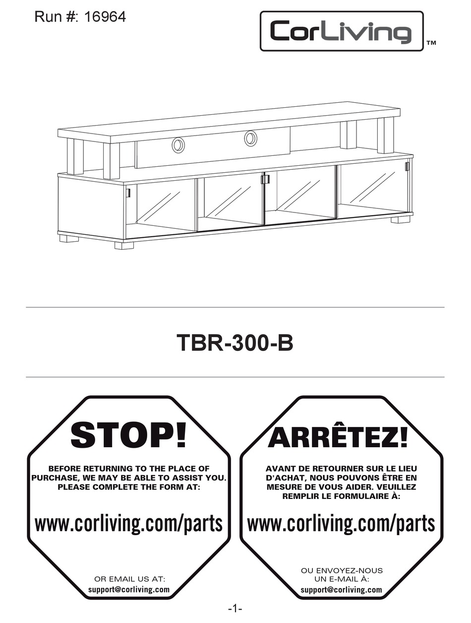 CORLIVING TBR-300-B MANUAL Pdf Download | ManualsLib