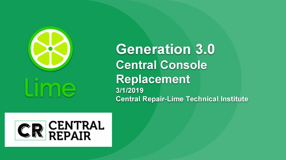 LIME GENERATION 3.0 REPLACEMENT Pdf Download | ManualsLib