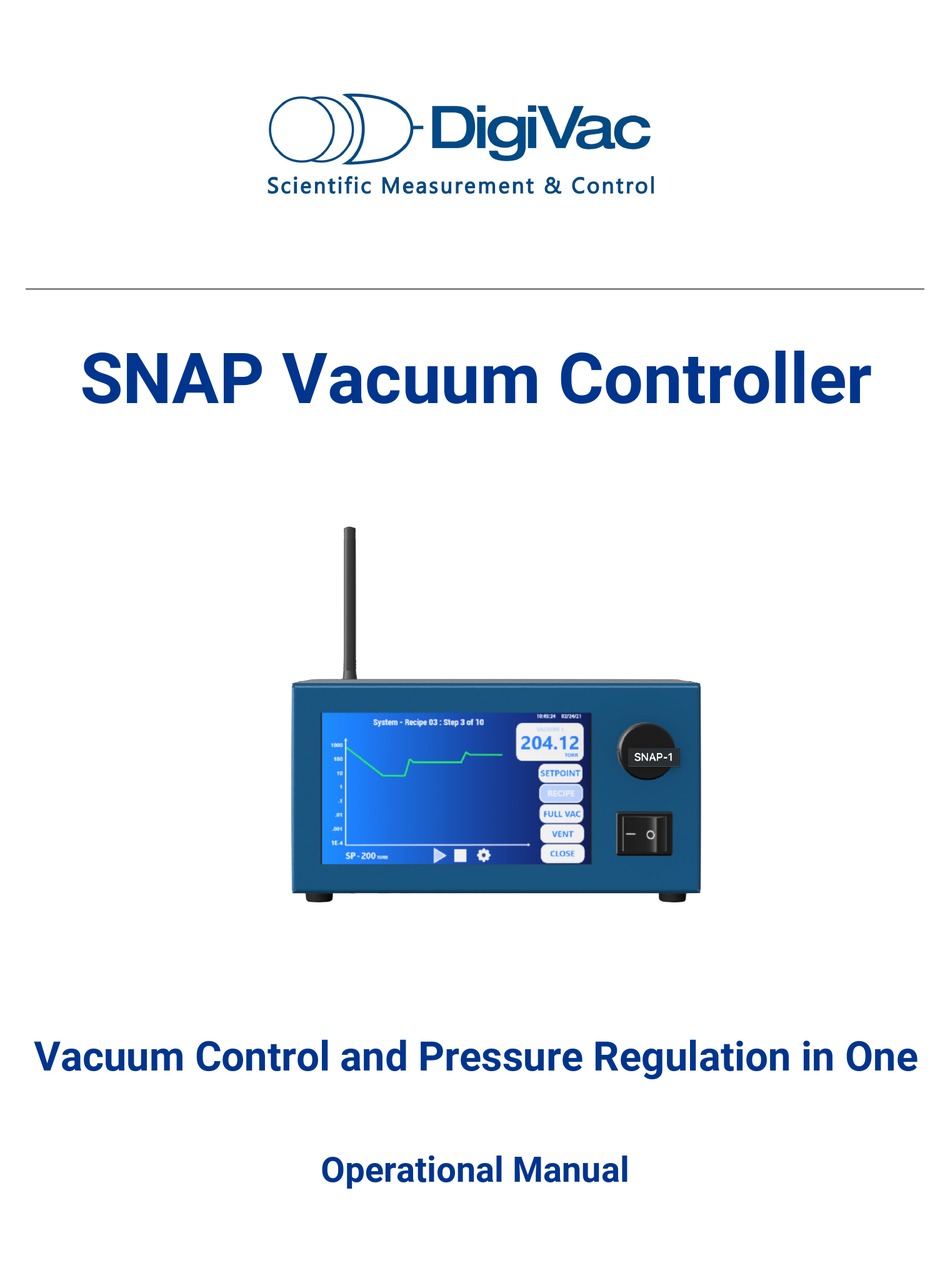 DIGIVAC SNAP OPERATIONAL MANUAL Pdf Download ManualsLib