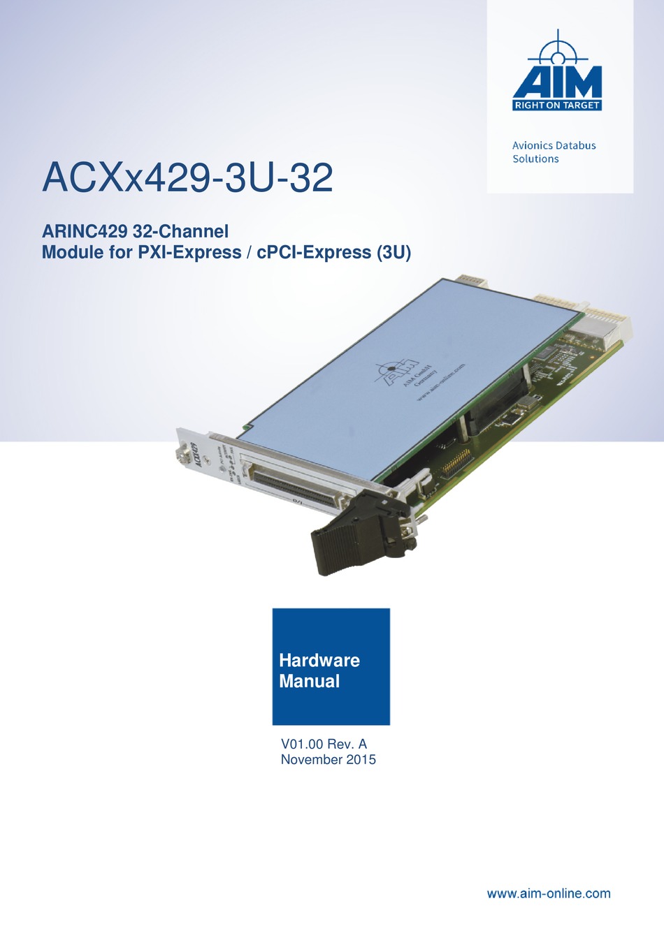 AIM ACXX4293U32 HARDWARE MANUAL Pdf Download ManualsLib
