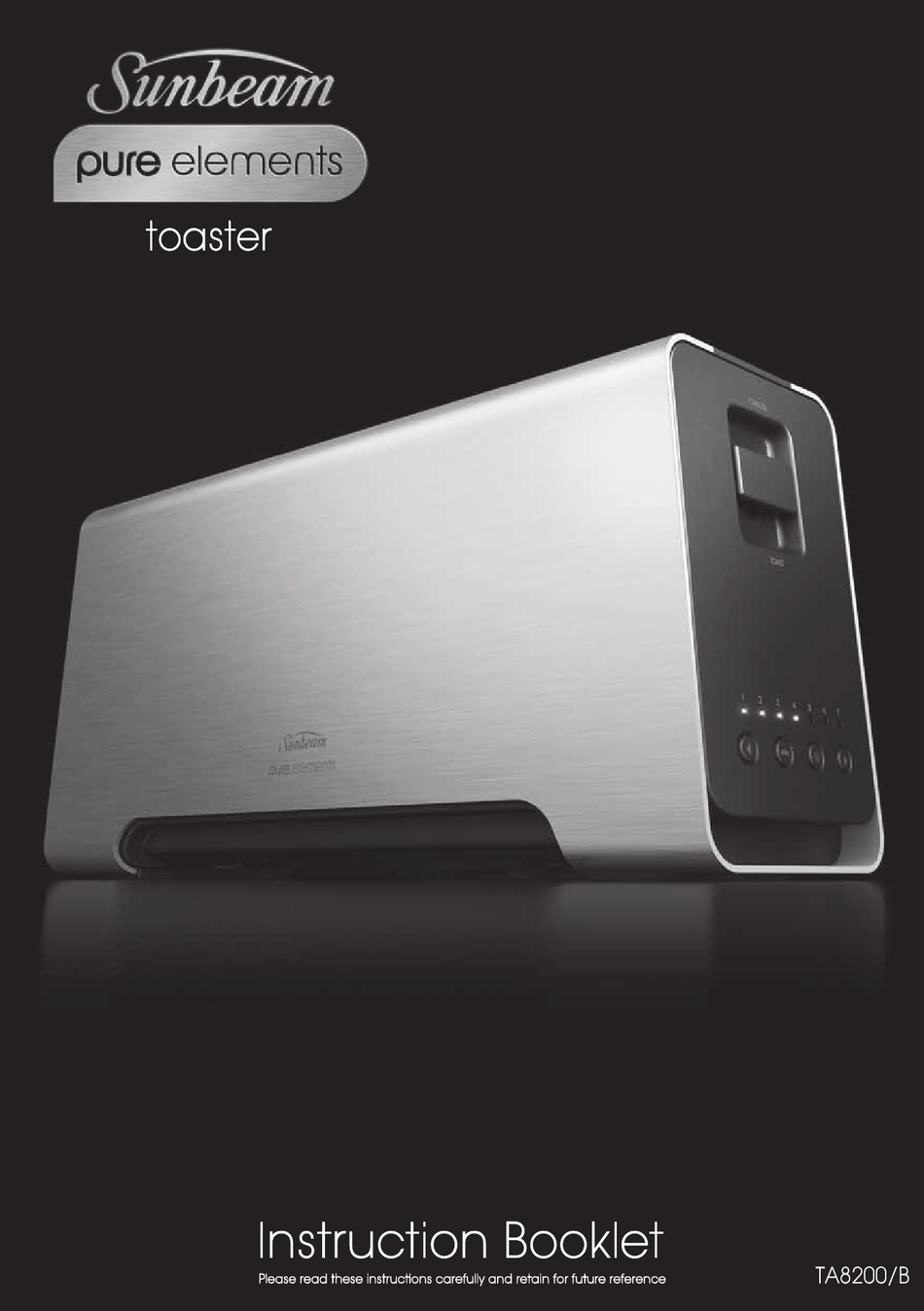 SUNBEAM PURE ELEMENTS TA8200 INSTRUCTION BOOKLET Pdf Download ManualsLib