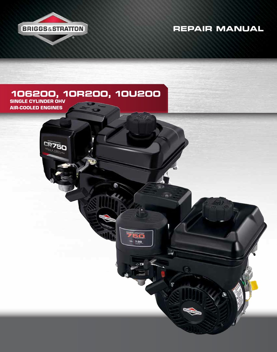 BRIGGS & STRATTON 106200 REPAIR MANUAL Pdf Download ManualsLib