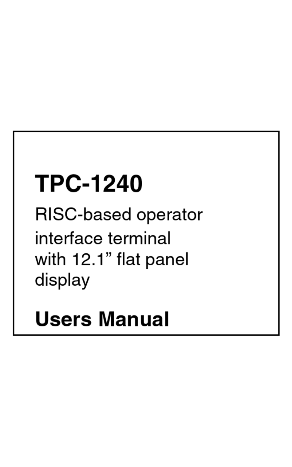 Advantech Tpc User Manual Pdf Download Manualslib